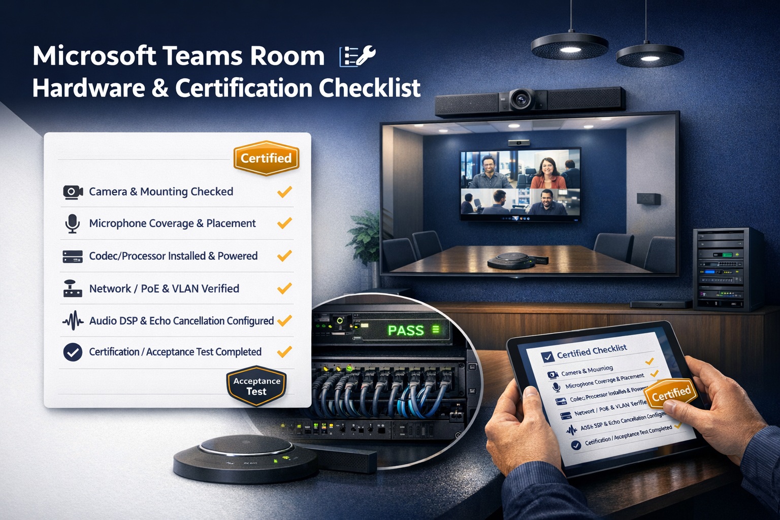 Microsoft Teams Room Hardware & Certification Checklist