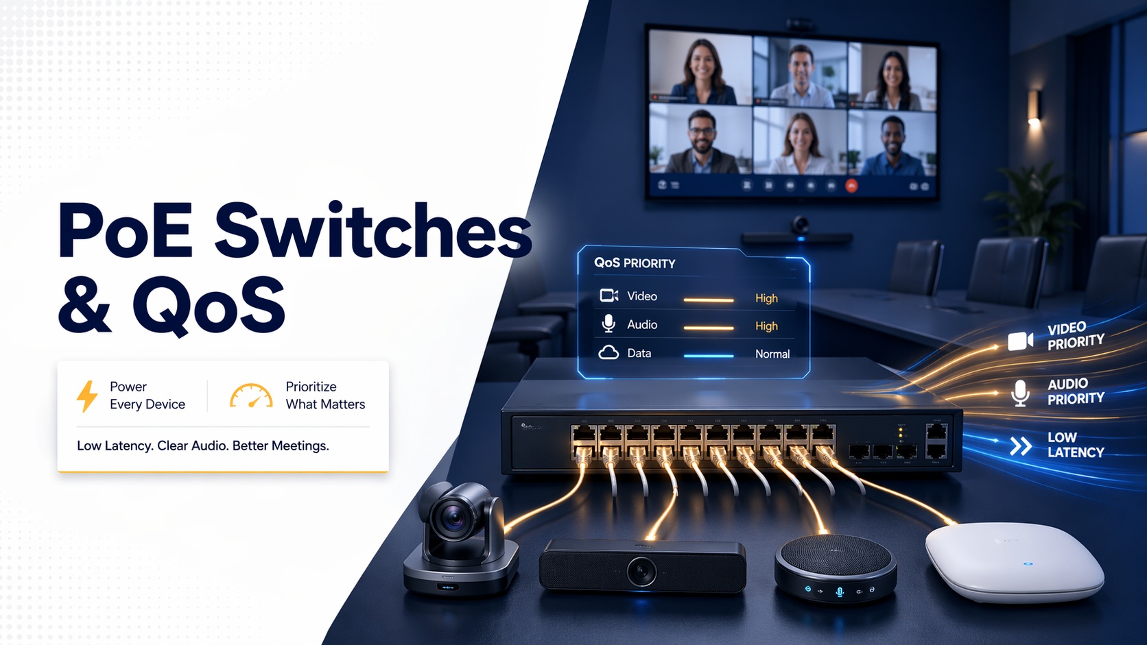 PoE switches and QoS