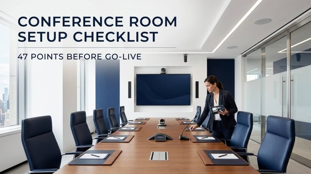 conference room setup checklist