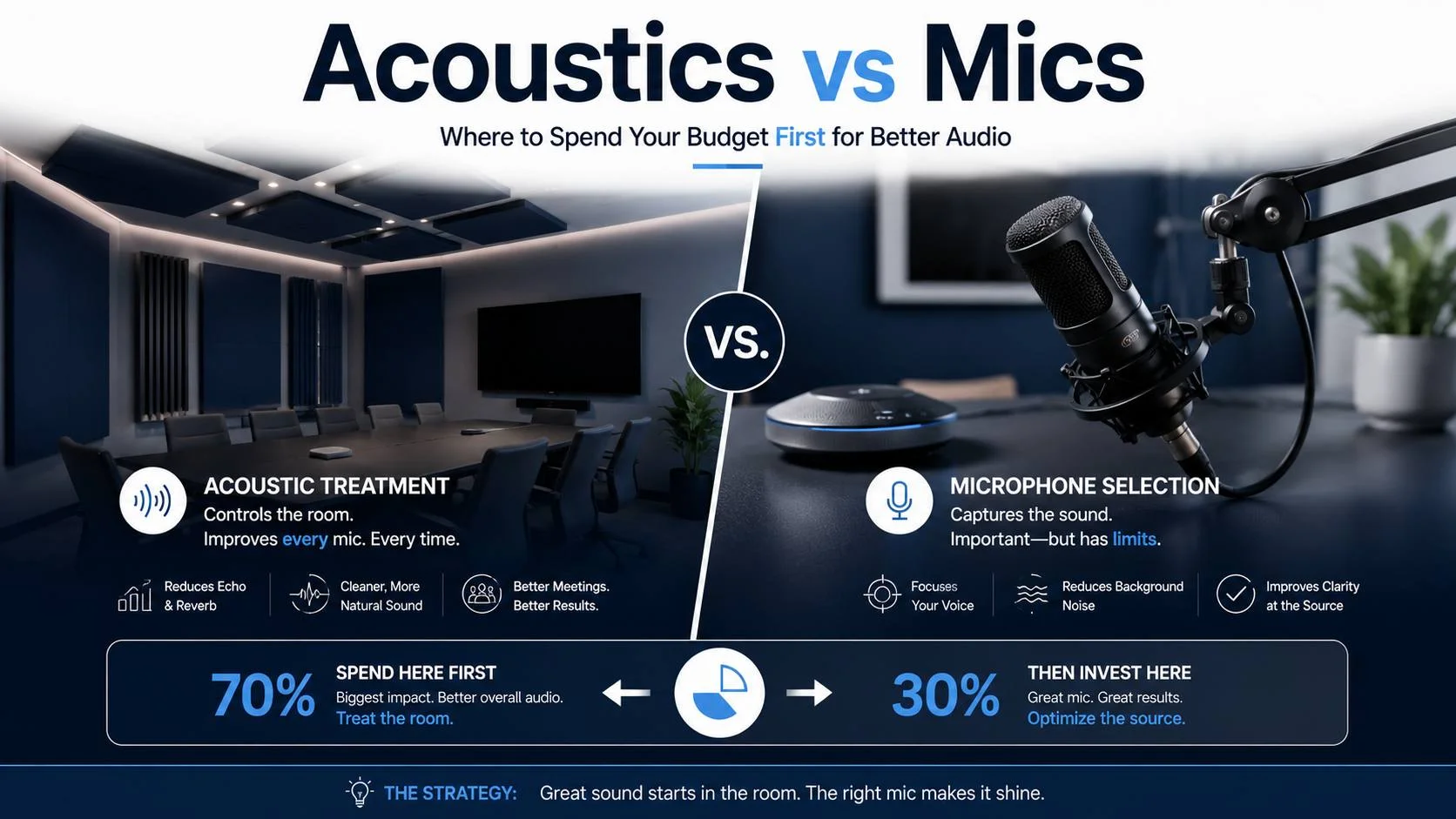 Acoustics vs mics budget breakdown