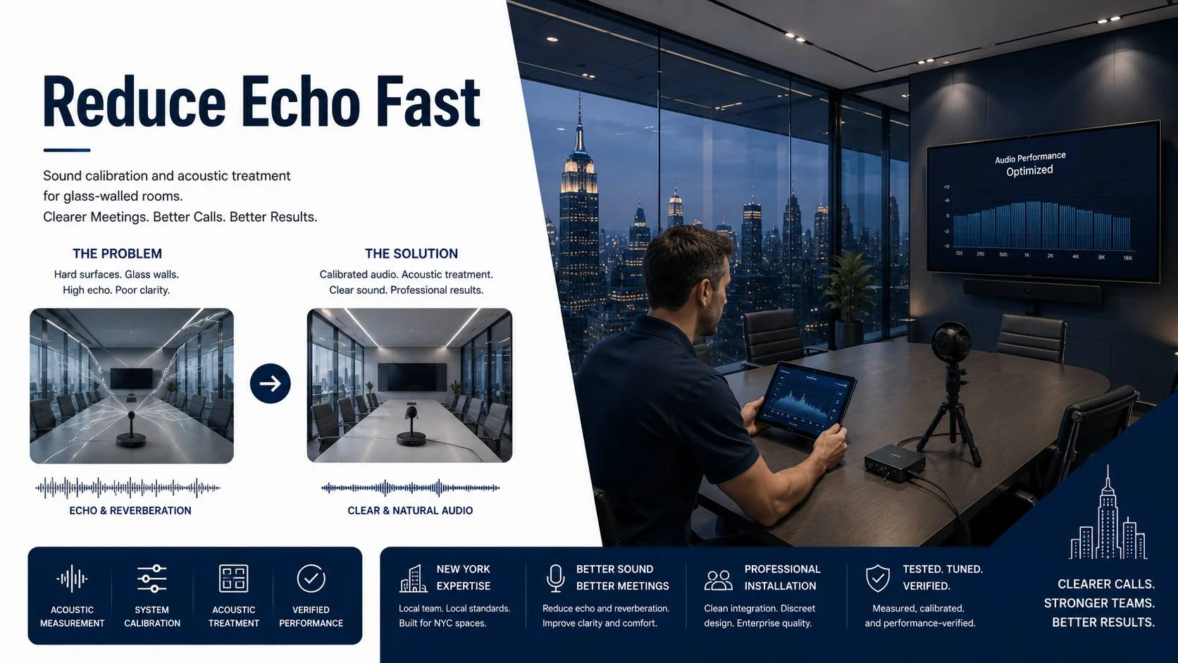 Clear acoustics for productive meetings